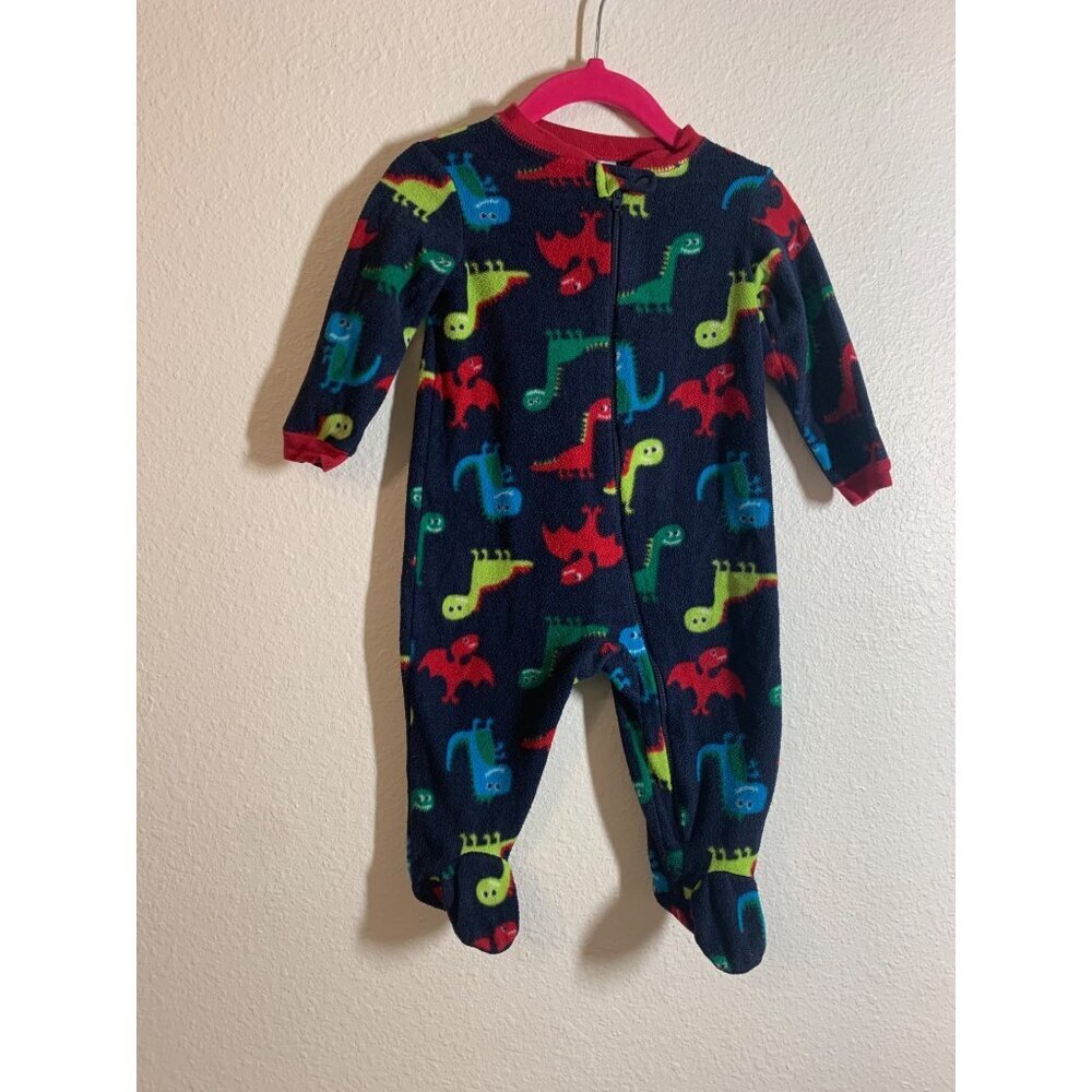 Garanimals Dinosaur Fleece Pajamas Baby Boy Size 6-9 Months AC1